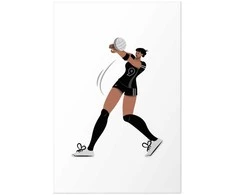 Artgeist Plakatas - Illustration - Female Volleyball Team Player