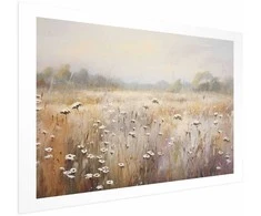 Artgeist Plakatas - Impressionist meadow – field landscape in a pastel colour palette