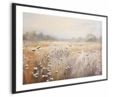 Artgeist Plakatas - Impressionist meadow – field landscape in a pastel colour palette