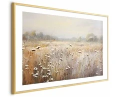 Artgeist Plakatas - Impressionist meadow – field landscape in a pastel colour palette