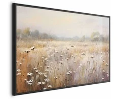 Artgeist Plakatas - Impressionist meadow – field landscape in a pastel colour palette