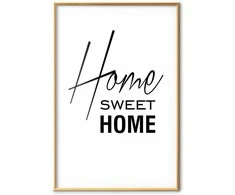 Artgeist Plakatas - Juodas and Baltas: Home Sweet Home