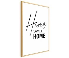 Artgeist Plakatas - Juodas and Baltas: Home Sweet Home