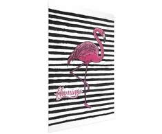 Artgeist Plakatas - Juodas Stripes and Flamingo