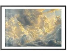 Artgeist Plakatas - Last Breath of the Day: Clouds Illuminated by Evening Glow