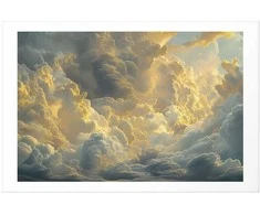 Artgeist Plakatas - Last Breath of the Day: Clouds Illuminated by Evening Glow
