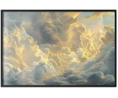 Artgeist Plakatas - Last Breath of the Day: Clouds Illuminated by Evening Glow