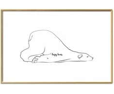 Artgeist Plakatas - Lazy Bear