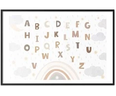 Artgeist Plakatas - Letters in Muted Colors