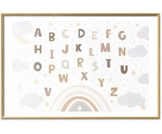 Artgeist Plakatas - Letters in Muted Colors