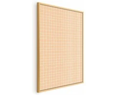 Artgeist Plakatas - Lines and Noise - a wavy grid in shades of oranžinis