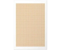 Artgeist Plakatas - Lines and Noise - a wavy grid in shades of oranžinis