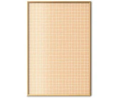 Artgeist Plakatas - Lines and Noise - a wavy grid in shades of oranžinis