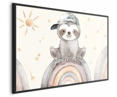 Artgeist Plakatas - Little Animal Among Stars and Rainbows