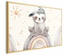 Artgeist Plakatas - Little Animal Among Stars and Rainbows