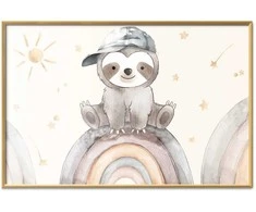 Artgeist Plakatas - Little Animal Among Stars and Rainbows