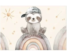Artgeist Plakatas - Little Animal Among Stars and Rainbows