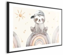 Artgeist Plakatas - Little Animal Among Stars and Rainbows
