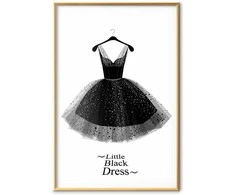 Artgeist Plakatas - Little Juodas Dress