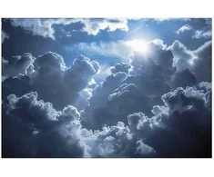 Artgeist Plakatas - Lively Scene: The Sun Battling the Clouds