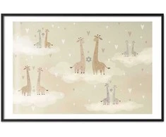 Artgeist Plakatas - Loving Giraffes