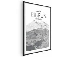 Artgeist Plakatas - Majestic mountain peak Elbrus mountain crown mountain landscape