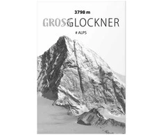 Artgeist Plakatas - Majestic mountain peak Glosslockner mountain crown mountain landscape