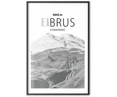 Artgeist Plakatas - Majestic mountain peak Elbrus mountain crown mountain landscape