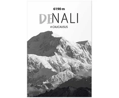 Artgeist Plakatas - Majestic mountain peak Denali mountain crown mountain landscape