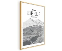 Artgeist Plakatas - Majestic mountain peak Elbrus mountain crown mountain landscape