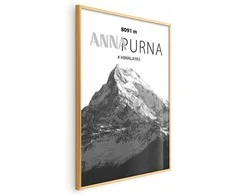 Artgeist Plakatas - Majestic mountain peak Annapurna mountain crown mountain landscape