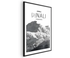 Artgeist Plakatas - Majestic mountain peak Denali mountain crown mountain landscape
