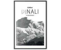 Artgeist Plakatas - Majestic mountain peak Denali mountain crown mountain landscape