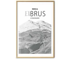 Artgeist Plakatas - Majestic mountain peak Elbrus mountain crown mountain landscape