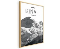 Artgeist Plakatas - Majestic mountain peak Denali mountain crown mountain landscape