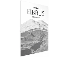Artgeist Plakatas - Majestic mountain peak Elbrus mountain crown mountain landscape
