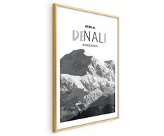 Artgeist Plakatas - Majestic mountain peak Denali mountain crown mountain landscape
