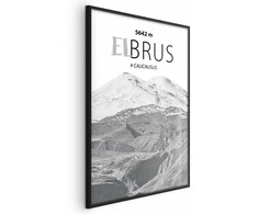 Artgeist Plakatas - Majestic mountain peak Elbrus mountain crown mountain landscape
