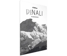 Artgeist Plakatas - Majestic mountain peak Denali mountain crown mountain landscape