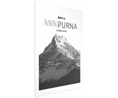 Artgeist Plakatas - Majestic mountain peak Annapurna mountain crown mountain landscape