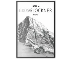 Artgeist Plakatas - Majestic mountain peak Glosslockner mountain crown mountain landscape