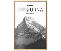 Artgeist Plakatas - Majestic mountain peak Annapurna mountain crown mountain landscape
