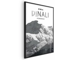 Artgeist Plakatas - Majestic mountain peak Denali mountain crown mountain landscape