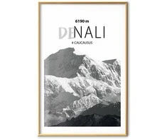 Artgeist Plakatas - Majestic mountain peak Denali mountain crown mountain landscape