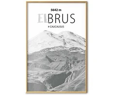 Artgeist Plakatas - Majestic mountain peak Elbrus mountain crown mountain landscape