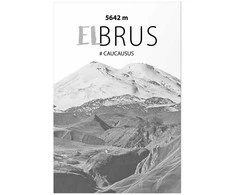 Artgeist Plakatas - Majestic mountain peak Elbrus mountain crown mountain landscape
