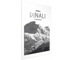 Artgeist Plakatas - Majestic mountain peak Denali mountain crown mountain landscape