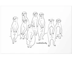 Artgeist Plakatas - Meerkat Family