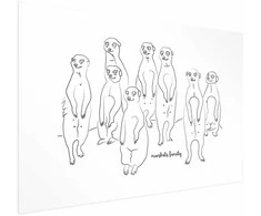 Artgeist Plakatas - Meerkat Family