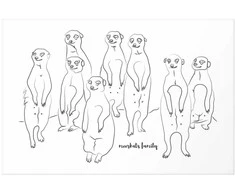 Artgeist Plakatas - Meerkat Family